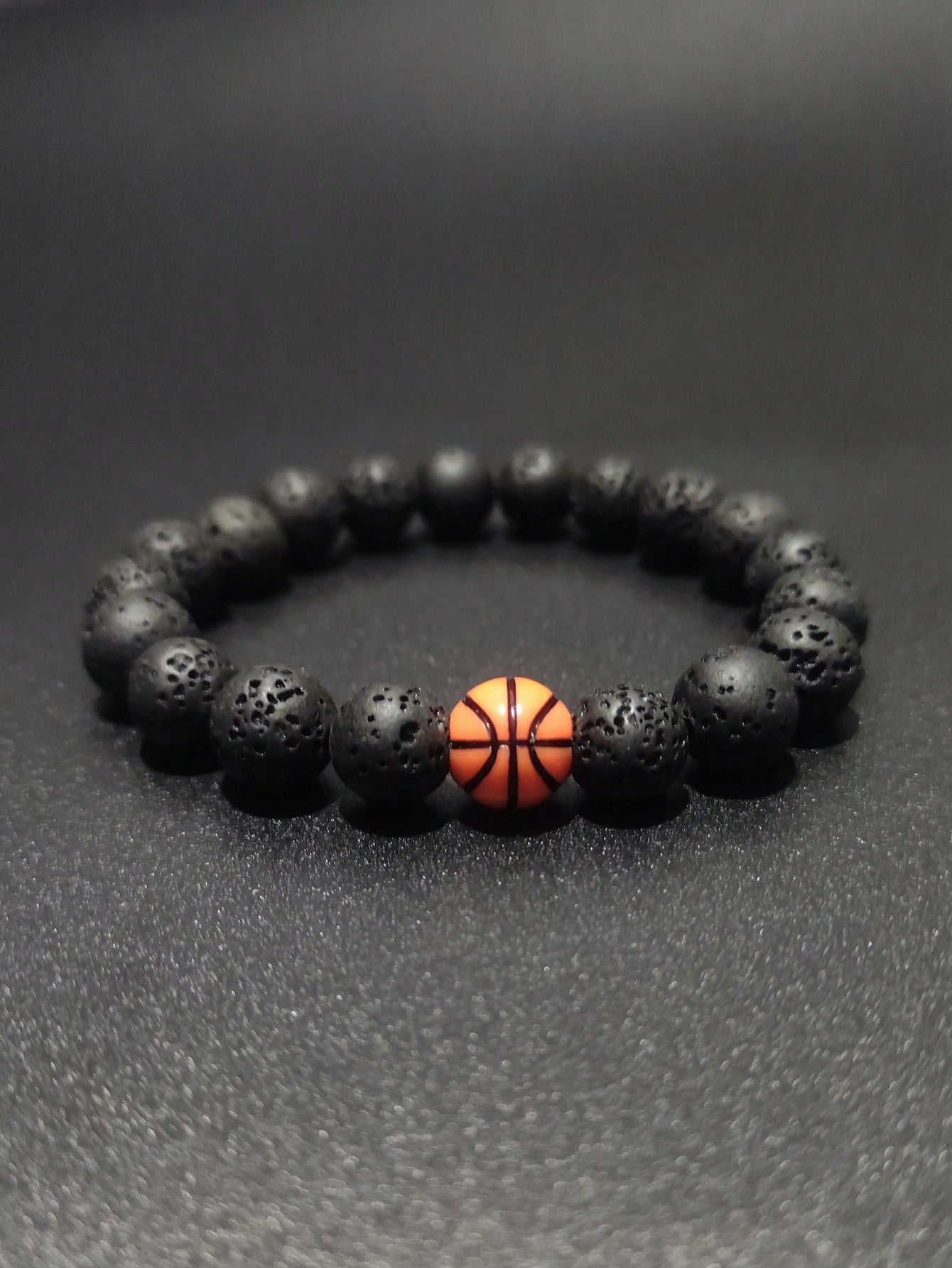 1Pc Basketball Baseball Beaded Bracelet Men'S Bracelet Handmade Couple Fitness Sports Bracelet