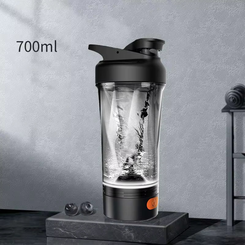 Portable Electric Shaker Bottle Protein Powder Mixing Cup Automatic Milk Coffee Blender Plastic Lazy Cup for Fitness Gym Sports