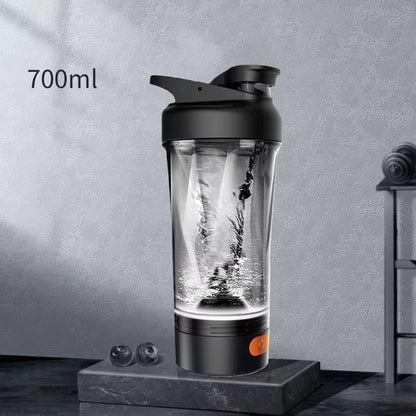 Portable Electric Shaker Bottle Protein Powder Mixing Cup Automatic Milk Coffee Blender Plastic Lazy Cup for Fitness Gym Sports