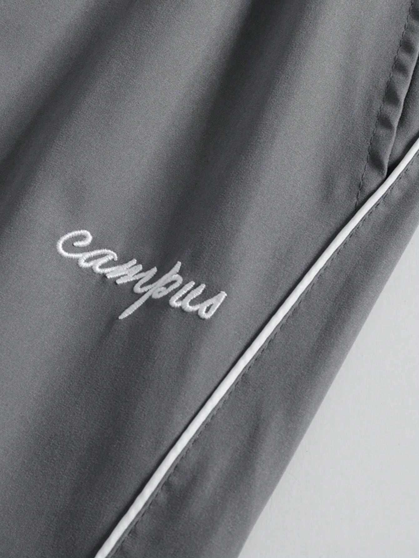 Men'S Star & Letter Print Straight Leg Loose Casual Pants, Versatile College Style, Suitable for All Seasons