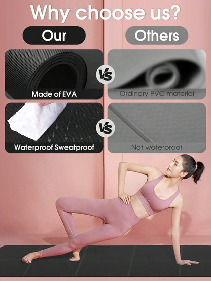 1Pc 173*61*0.3Cm EVA Yoga Mat for Beginners Fitness Mat, Dance & Yoga Mat