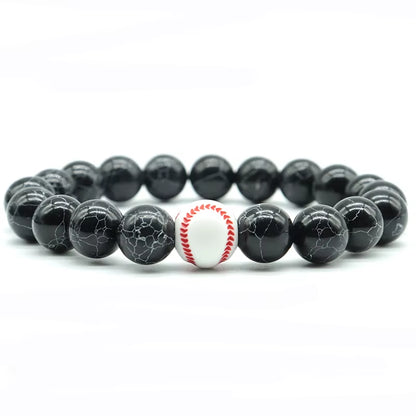 Minimalist Gym Bracelet Man Basketball Football Braclet Homme 10Mm Natural Stone Braslet Beads Love Gift for Boyfriend Pulseras