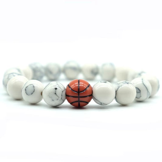 Minimalist Gym Bracelet Man Basketball Football Braclet Homme 10Mm Natural Stone Braslet Beads Love Gift for Boyfriend Pulseras