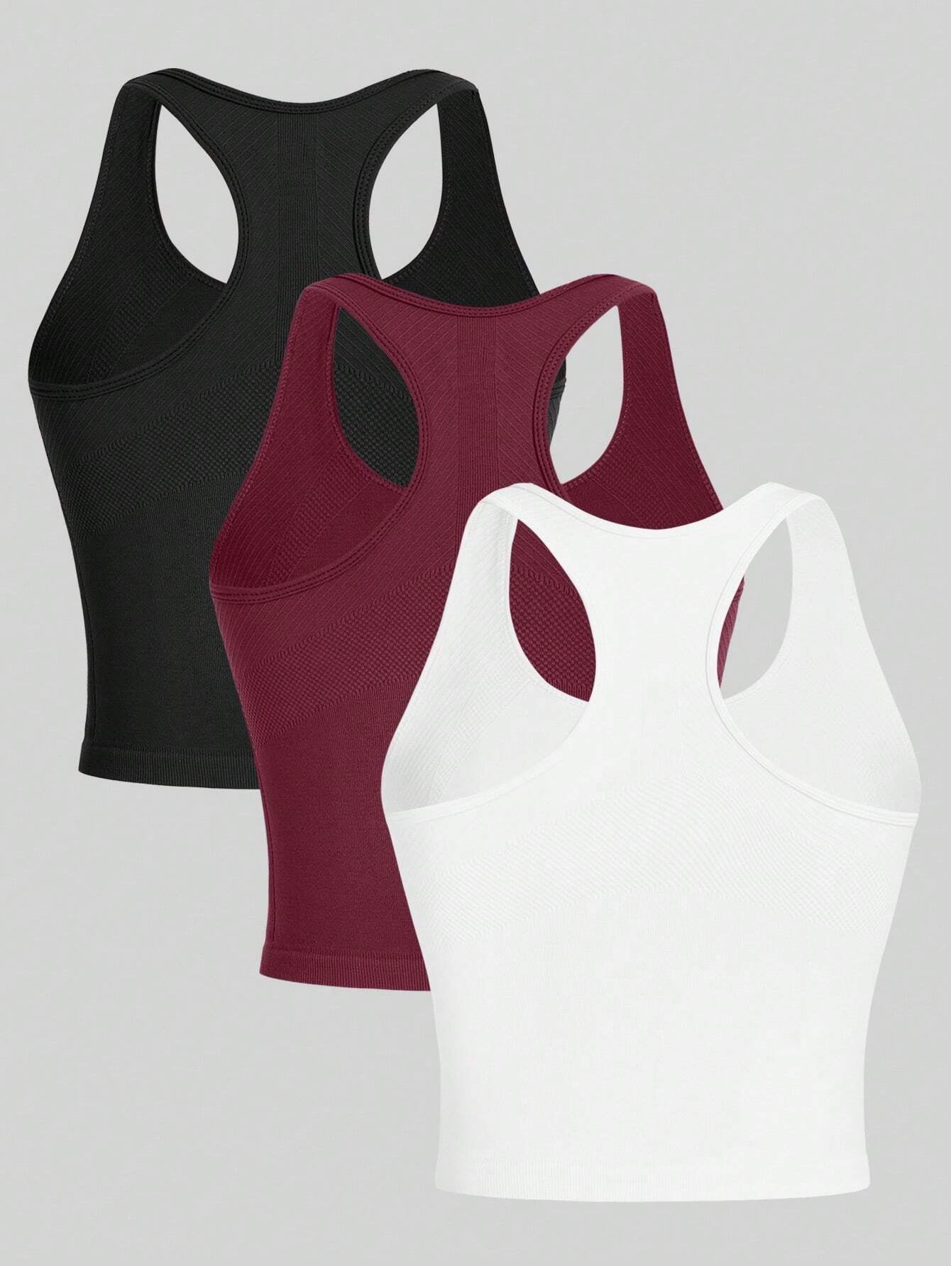 Gameset  Sport 3Pcs Cool Mesh Splice Mesh Sports Topworkout Tank Top