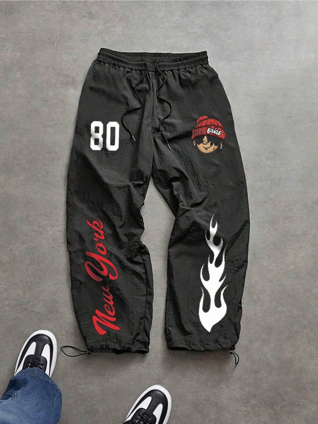 Sport Metrogents Men'S Casual Letter Print Drawstring Waist Sports Pants Fall Breathable Comfortable Breathable Baggy for Gym Casual Slacks