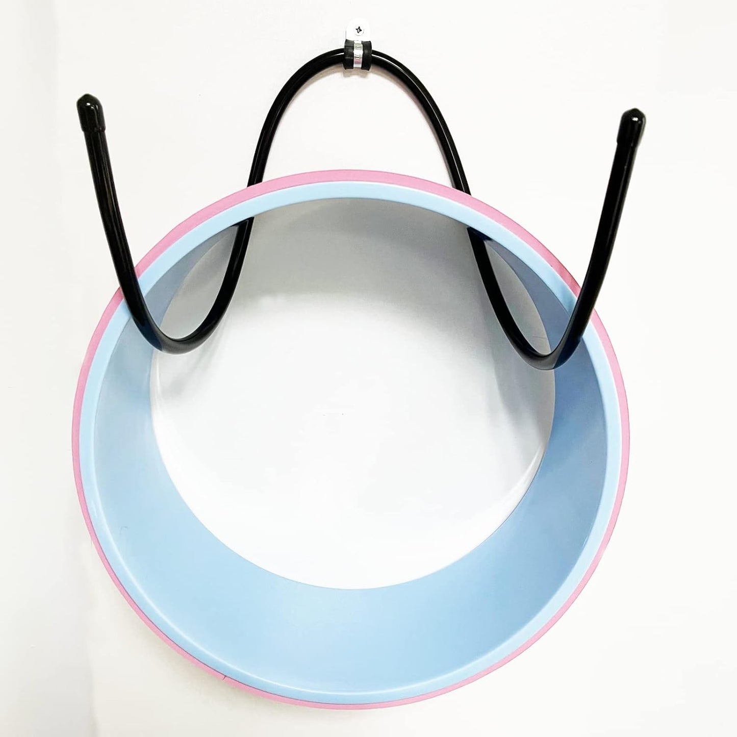 Upgraded Large Yoga Mat Holder Wall Mount, Metal Storage Rack for Yoga Mat/Wheels, Foam Roller Etcs, Wall Rack Organizer Hooks for Hanging Stretching Strap & Resistance Bands, Yoga Room/Home Gym Decor