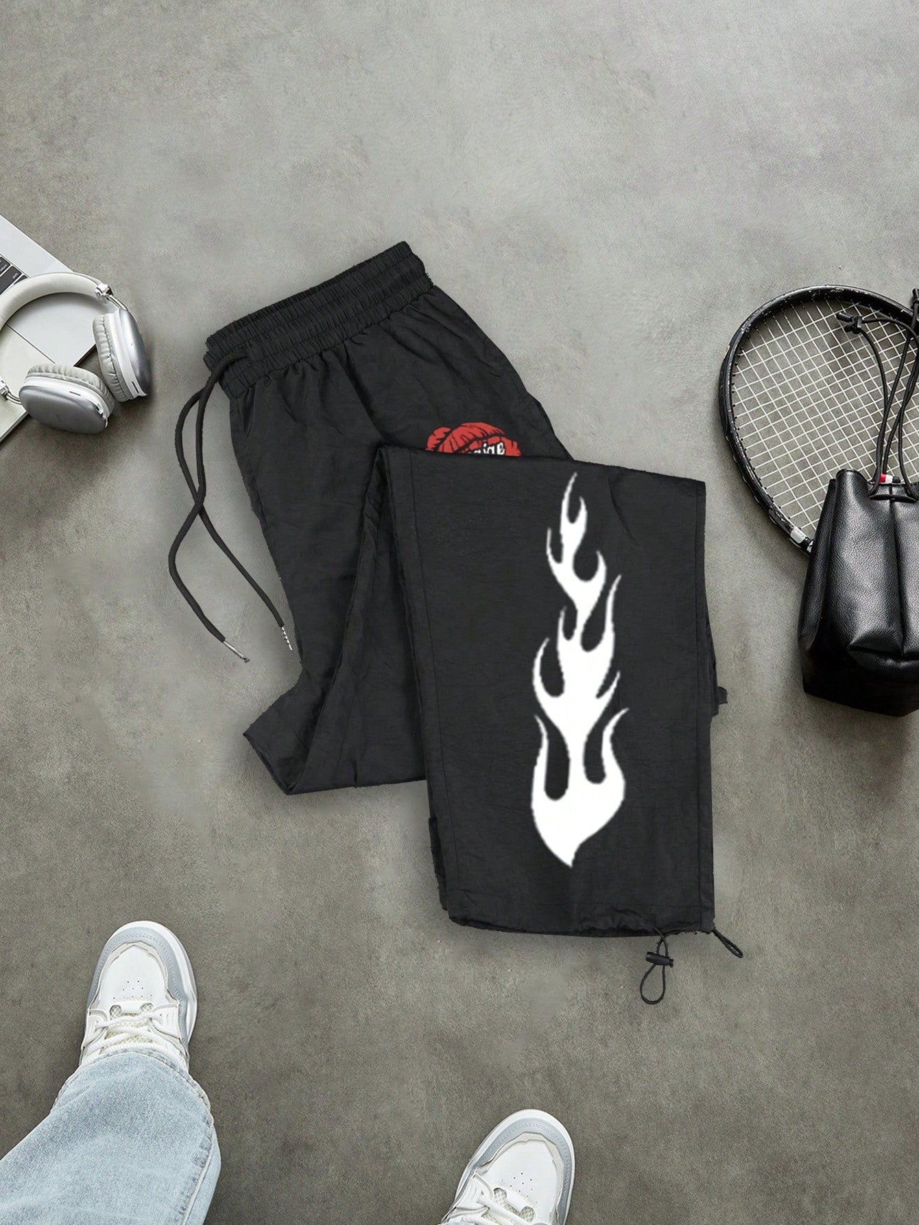 Sport Metrogents Men'S Casual Letter Print Drawstring Waist Sports Pants Fall Breathable Comfortable Breathable Baggy for Gym Casual Slacks