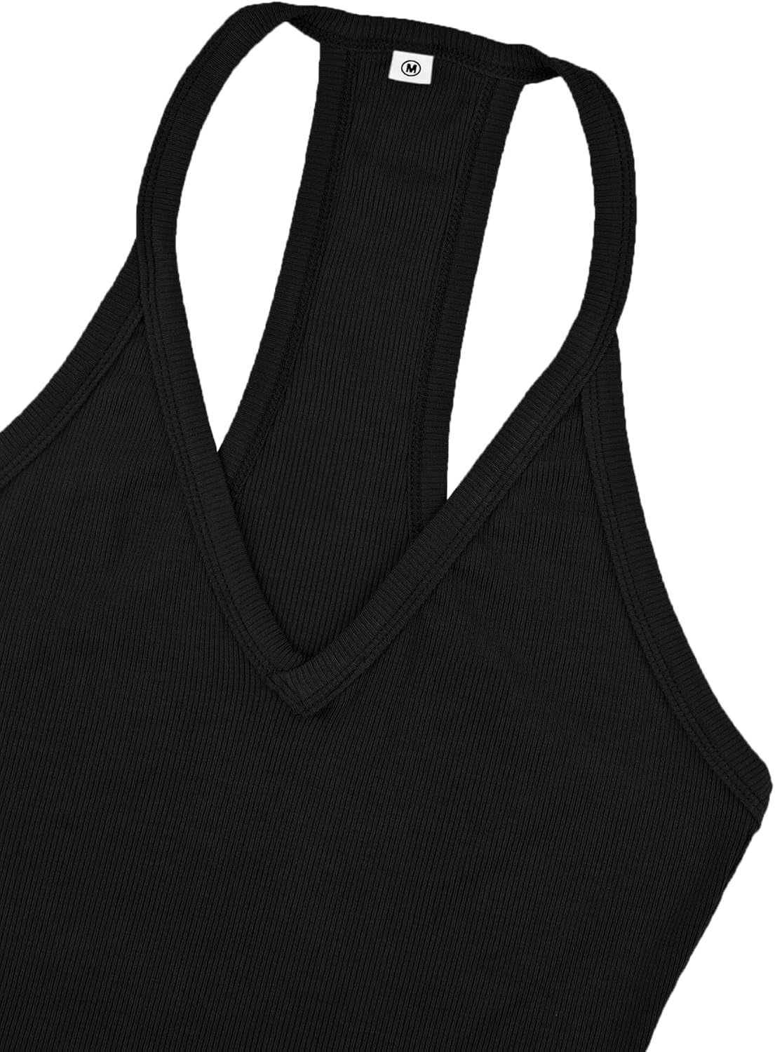 Workout Tops for Women Racerback Basic Tank Summer 2025 Camisole V Neck Slim Fit Ribbed Sleeveless