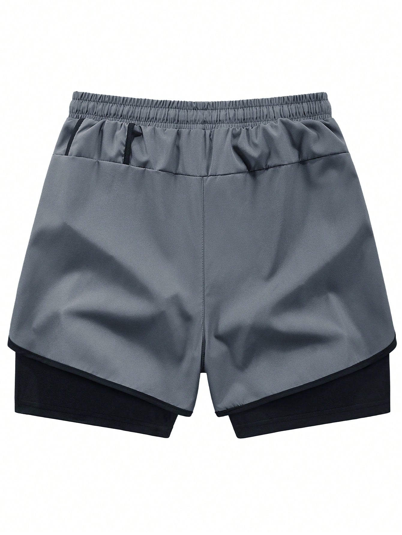 Summer Quick-Dry Running Shorts with Built-In Underwear, Boyfriend Style Men'S 3/4 Training Pants for Gym Fitness