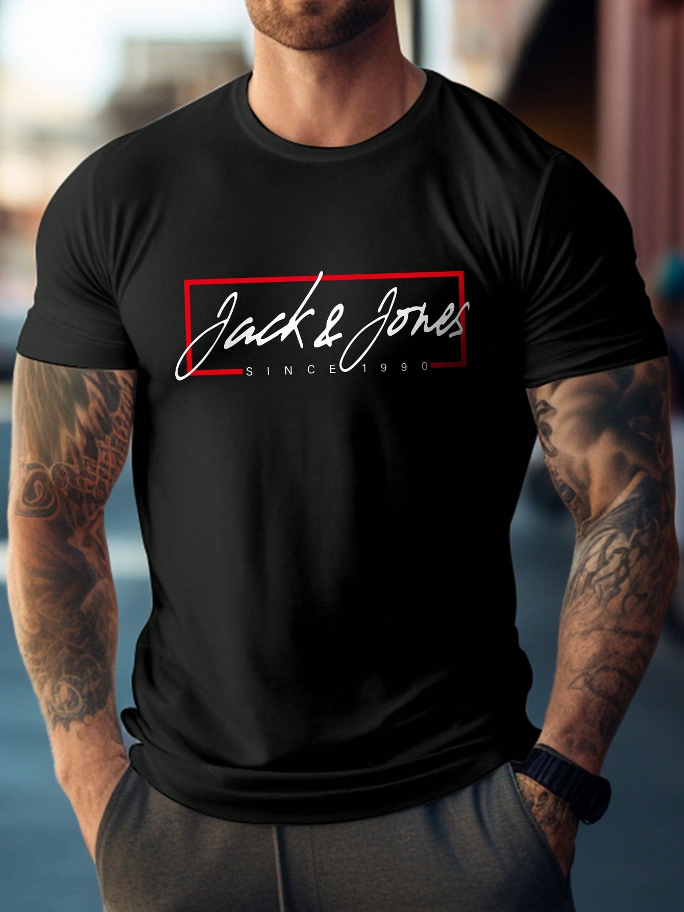 Men'S Black Short Sleeve T-Shirt Graphic Tee with Bowknot Design, Casual, Perfect for Spring/Summer Outdoor & Leisure Activities .Sporty Men Wear, Men Basic/Street Style Ideal Gifts for Him Boyfriend, Family, Friends, Birthdays, for Vacation/Holiday