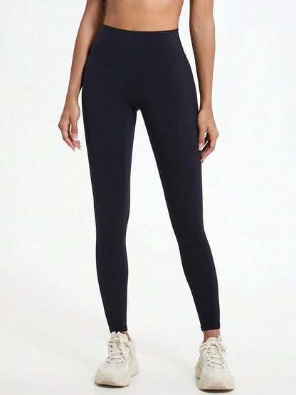 1 Piece High Waisted Hip Lifting Yoga Bottom Pants Breathable Nude Outdoor Pants Gym Running Training Legging Tights