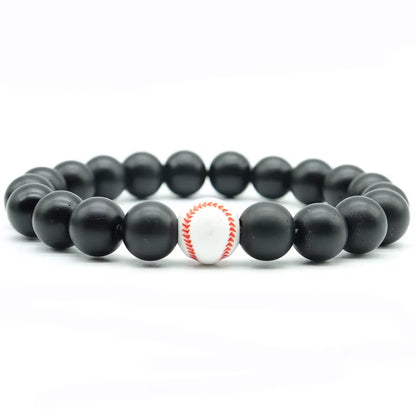 Minimalist Gym Bracelet Man Basketball Football Braclet Homme 10Mm Natural Stone Braslet Beads Love Gift for Boyfriend Pulseras