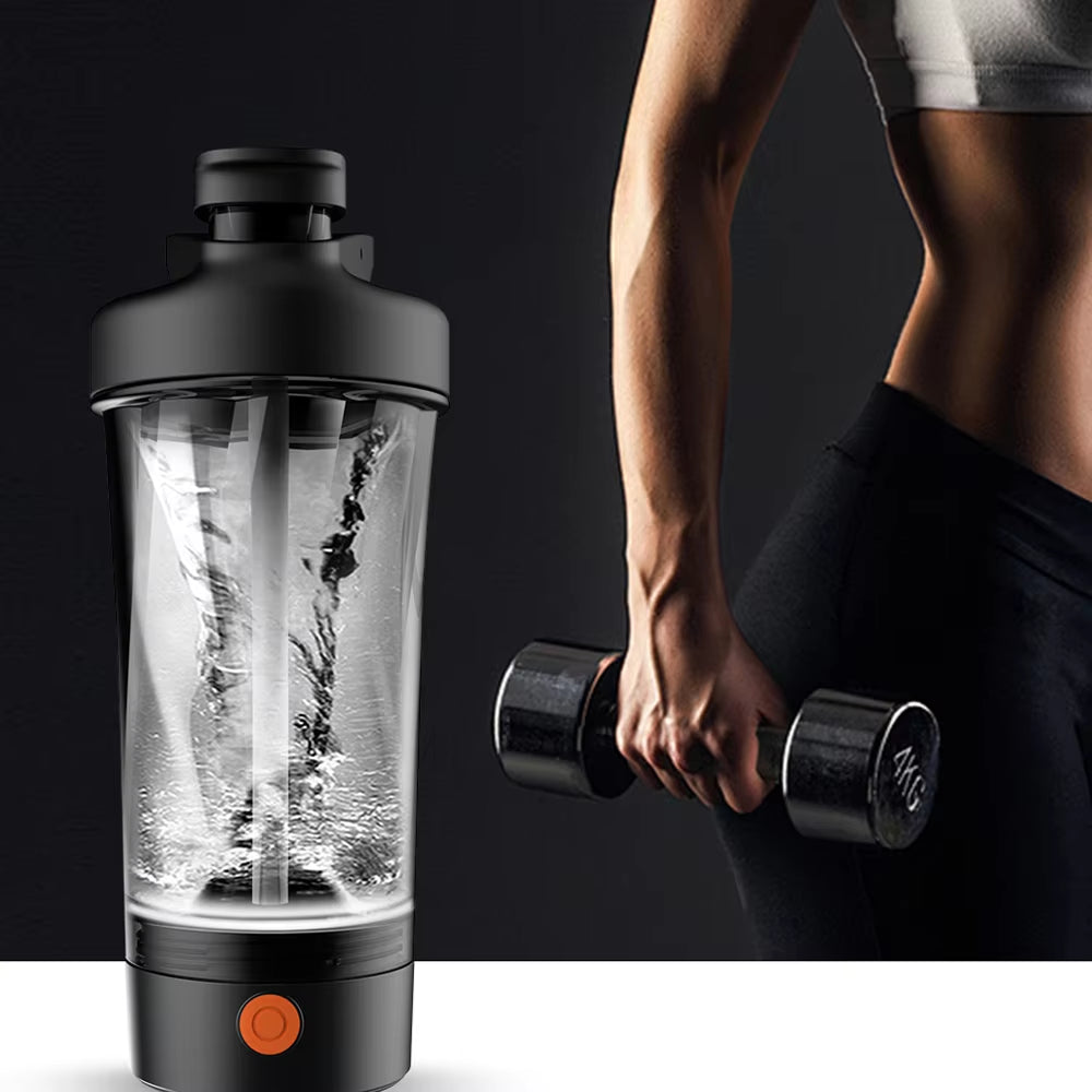 Portable Electric Shaker Bottle Protein Powder Mixing Cup Automatic Milk Coffee Blender Plastic Lazy Cup for Fitness Gym Sports