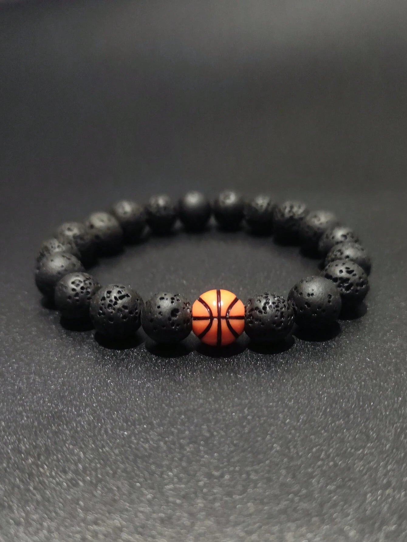 1Pc Basketball Baseball Beaded Bracelet Men'S Bracelet Handmade Couple Fitness Sports Bracelet