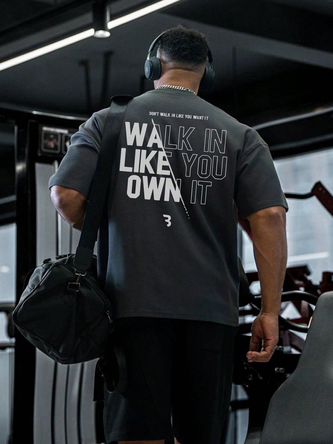 Men'S Casual Short Sleeve T-Shirt with Text Print, round Neck