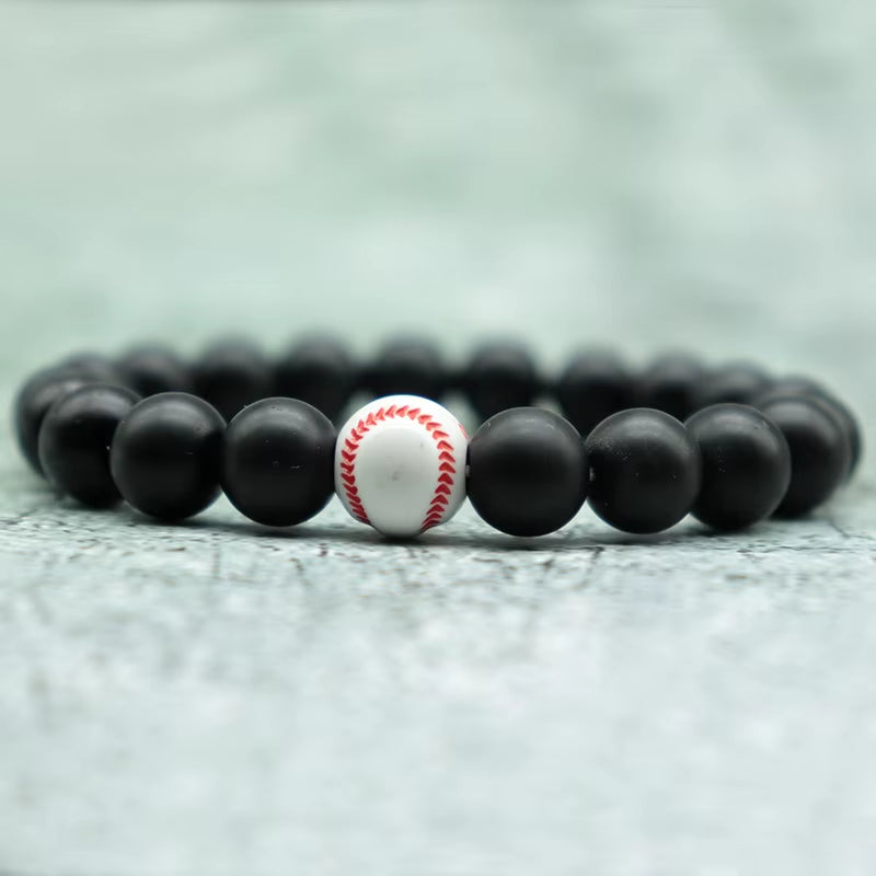 Minimalist Gym Bracelet Man Basketball Football Braclet Homme 10Mm Natural Stone Braslet Beads Love Gift for Boyfriend Pulseras