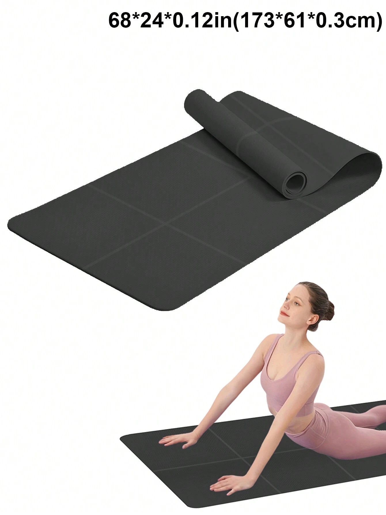 1Pc 173*61*0.3Cm EVA Yoga Mat for Beginners Fitness Mat, Dance & Yoga Mat