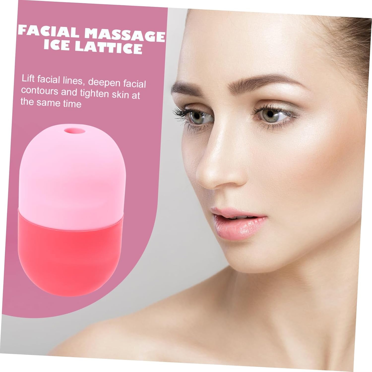 Silicone Ice Face Roller for Skincare Manual Massage Tool to Reduce Puffiness and Dark Circles Versatile Eye Roller for Men and Women for Sunburn Relief and Skin Care Routine