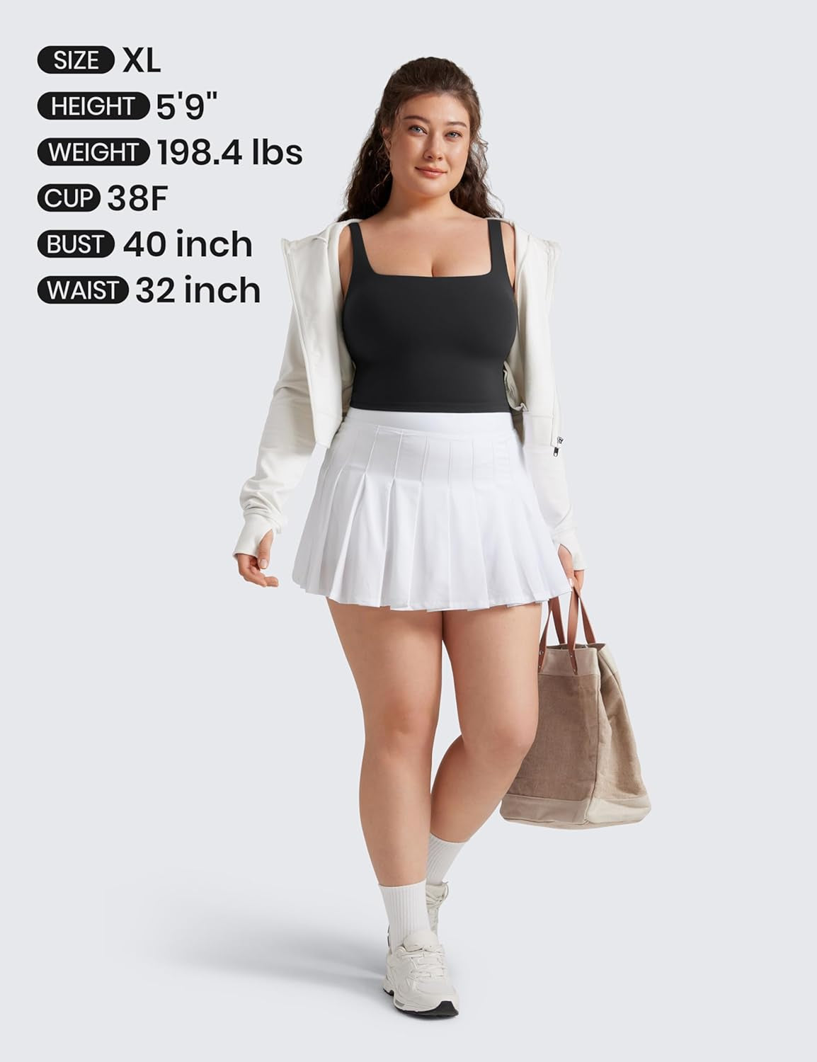 Butterluxe Square Neck Crop Tank Tops for Women - Workout Longline Sports Bras Padded Yoga Camisole