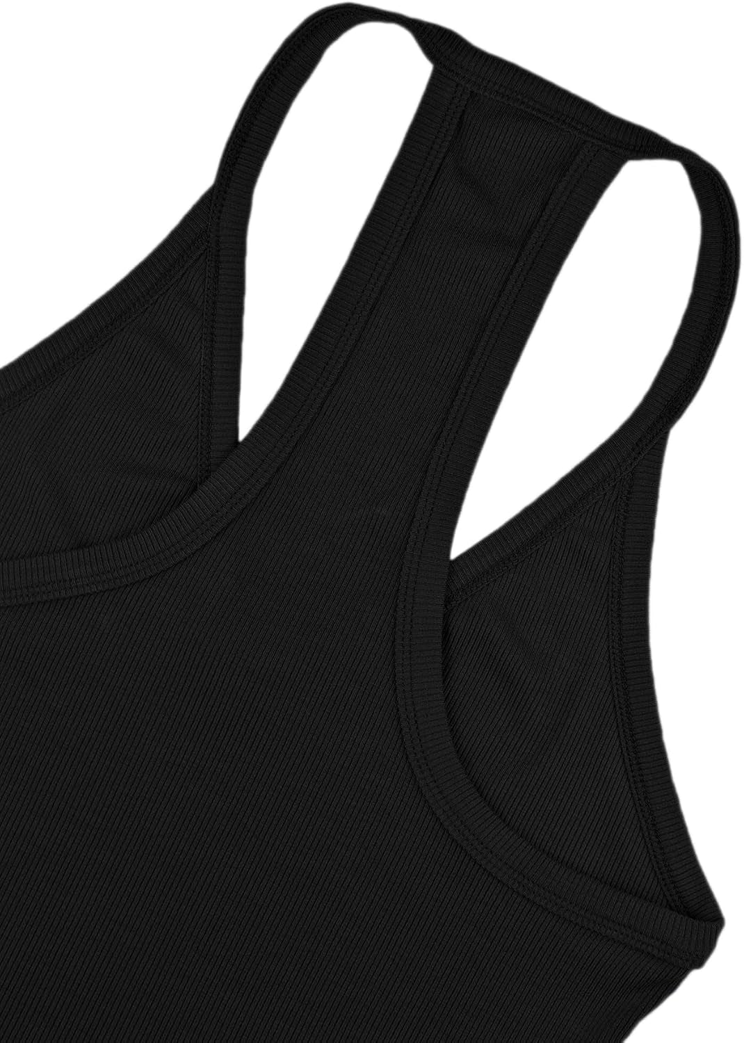 Workout Tops for Women Racerback Basic Tank Summer 2025 Camisole V Neck Slim Fit Ribbed Sleeveless