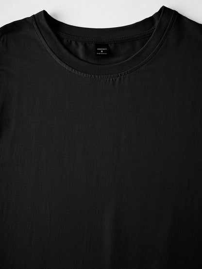 Manfinity Sport Corelite Men'S Botanical Print round Neck Short Sleeve Sports T-Shirt for Summer Workout Clothes Running Tees & Tanks, Black T-Shirt, Spider T-Shirt