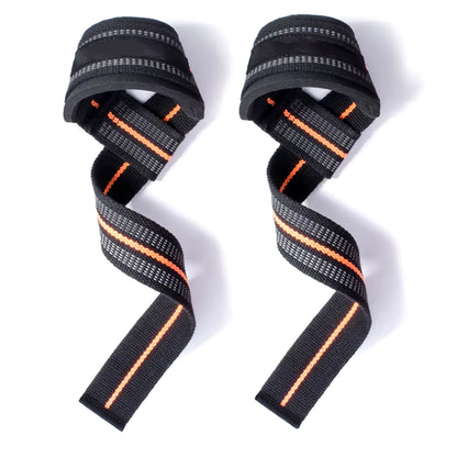 1Pair Non-Slip Strap Gym Dumbbell Workout Weights Lifting Straps Crossfit Fitness Equipment Wrist Wrap Lift Exercise Training
