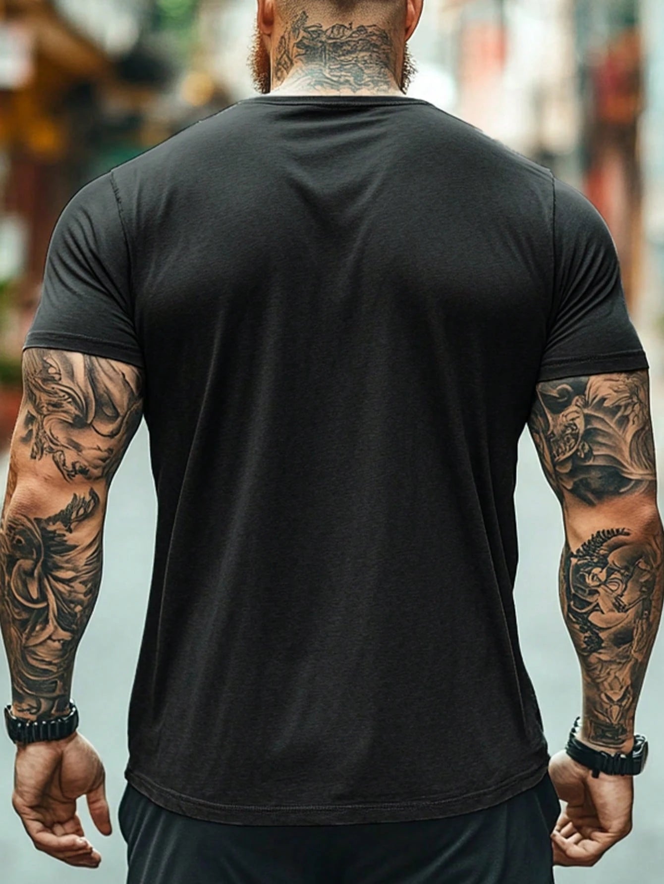 Men'S Black Short Sleeve T-Shirt Graphic Tee with Bowknot Design, Casual, Perfect for Spring/Summer Outdoor & Leisure Activities .Sporty Men Wear, Men Basic/Street Style Ideal Gifts for Him Boyfriend, Family, Friends, Birthdays, for Vacation/Holiday