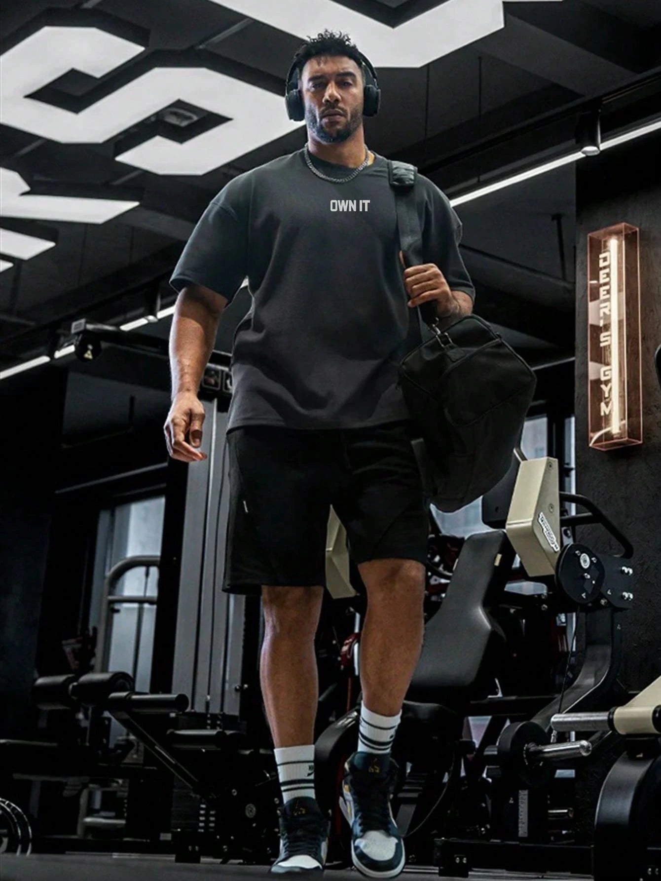 Men'S Casual Short Sleeve T-Shirt with Text Print, round Neck